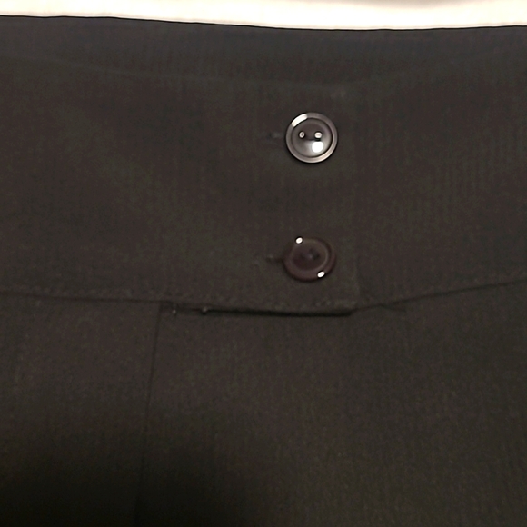 Black Pants, Low Rise, Light weight fabric, flared bottoms - Picture 3 of 7